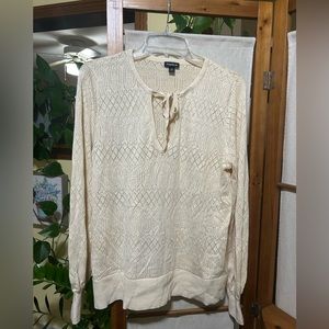 🦋Torrid Tie Neck Sweater